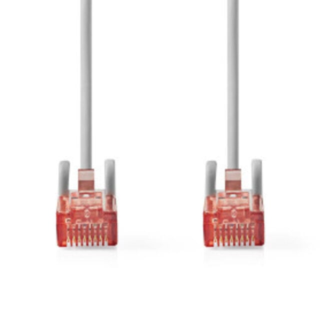 CAT6 Netwerkkabel | RJ45 Male | RJ45 Male | U/UTP | 0.50 m | Rond | PVC | Grijs | Label