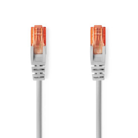 CAT6 Netwerkkabel | RJ45 Male | RJ45 Male | U/UTP | 0.25 m | Connectie | Rond | PVC | Grijs | Label