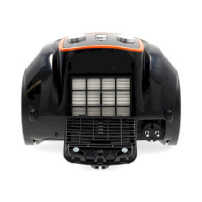 Stofzuiger | Met Zak | 700 W | Stof capaciteit: 3.0 l | Combi-Borstel | Actieradius: 9.00 m | Stofzuigregeling | Hepa 13 | Antraciet / Oranje / Zwart