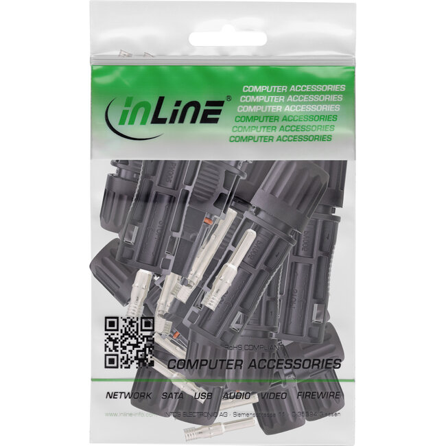 InLine® fotovoltaïsche zonneconnectoren, 10x stekker + 10x contactdoos