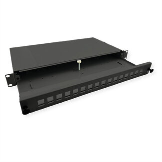 Roline ROLINE 19'' rek voor keystone modules, 16P., voor glasvezel keystones, zwart