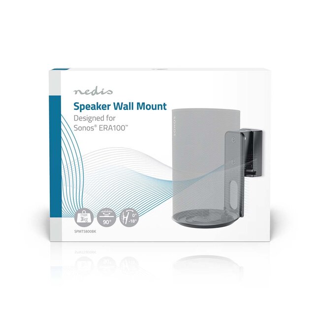 Nedis muurbeugel voor Sonos Era 100 / Era 100 SL | full motion | zwart