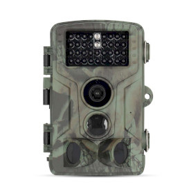 Nedis Wildcamera - 4K@10fps - 50 MPixel - 5 MPixel CMOS - IP65 - Zwart No-Glow IR - Nachtzicht - Kijkhoek: 60 ° - Bewegingssensor - Detectiehoek: 130 ° - Detectiebereik: 20 m - Sch