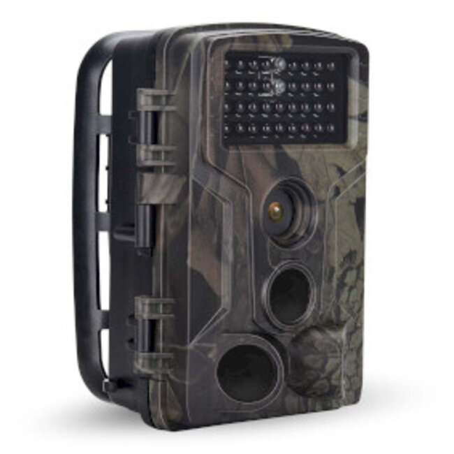 Wildcamera | 4K@10fps | 50 MPixel | 5 MPixel CMOS | IP65 | Zwart No-Glow IR | Nachtzicht | Kijkhoek: 60 ° | Bewegingssensor | Detectiehoek: 130 ° | Detectiebereik: 20 m | Scherm grootte: 2.4 " | LCD-Scherm | Bruin / Groen