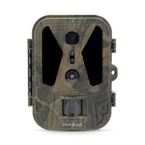 Nedis Wildcamera - 4K@10fps - 50 MPixel - 8 MPixel CMOS - IP65 - Zwart No-Glow IR - Nachtzicht - Kijkhoek: 100 ° - Bewegingssensor - Detectiehoek: 120 ° - Detectiebereik: 25 m - Sc