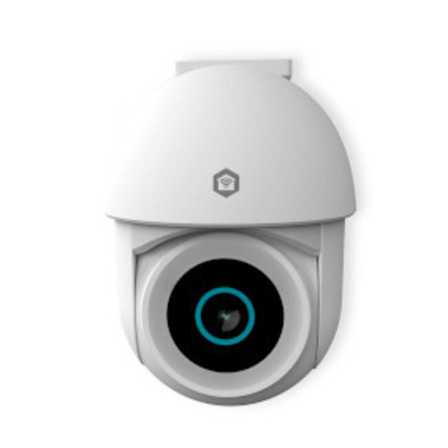 SmartLife Camera voor Buiten | Wi-Fi | Spotlight | 3MP Full HD 1296p | Pan tilt | IP65 | Cloud Opslag (optioneel) / microSD (niet inbegrepen) / Onvif | 5 V DC | Met bewegingssensor | Nachtzicht | Wit