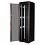 ROLINE 19-inch netwerkkast Pro 42 U, 600x600 BxD Glazen deur zwart