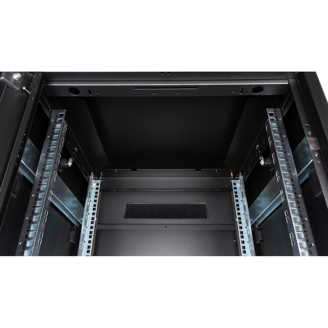 ROLINE 19-inch netwerkkast Pro 42 U, 600x600 BxD Glazen deur zwart