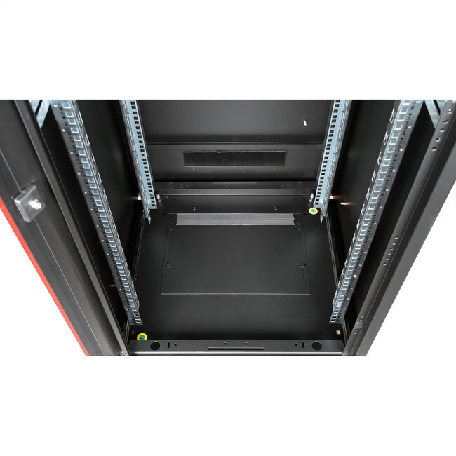 ROLINE 19-inch netwerkkast Pro 42 U, 600x600 BxD Glazen deur zwart