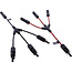 InLine® Solar kabel 3-weg verdelerset zwart/rood 0,36m