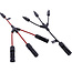 InLine® Solar kabel 3-weg verdelerset zwart/rood 0,36m