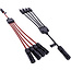 InLine® Solar kabel 4-weg verdelerset zwart/rood 0,42m