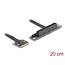 Delock Adapter Mini PCIe male to PCIe 3.0 x8 slot 90° angled with cable 20 cm