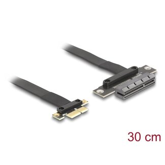 DeLOCK Delock Riser Card PCI Express 3.0 x1 male to x4 slot with cable 30 cm