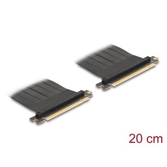 DeLOCK Delock Riser Card PCI Express 3.0 x16 male to x16 male with cable 20 cm