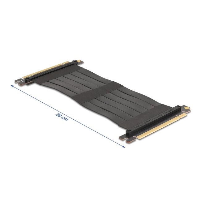 Delock Riser Card PCI Express 3.0 x16 male to x16 male with cable 20 cm