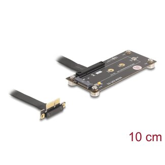 DeLOCK Delock Adapter PCIe 3.0 x1 male 90° angled to M.2 Key M female with cable 10 cm