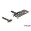Delock Adapter PCIe 3.0 x1 male 90° angled to M.2 Key M female with cable 10 cm