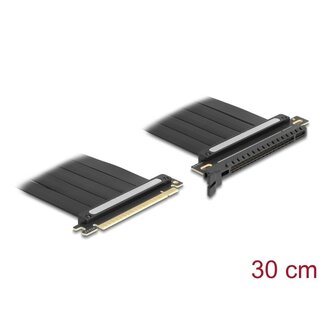 DeLOCK Delock Riser Card PCI Express 4.0 x16 male to x16 slot with cable 30 cm