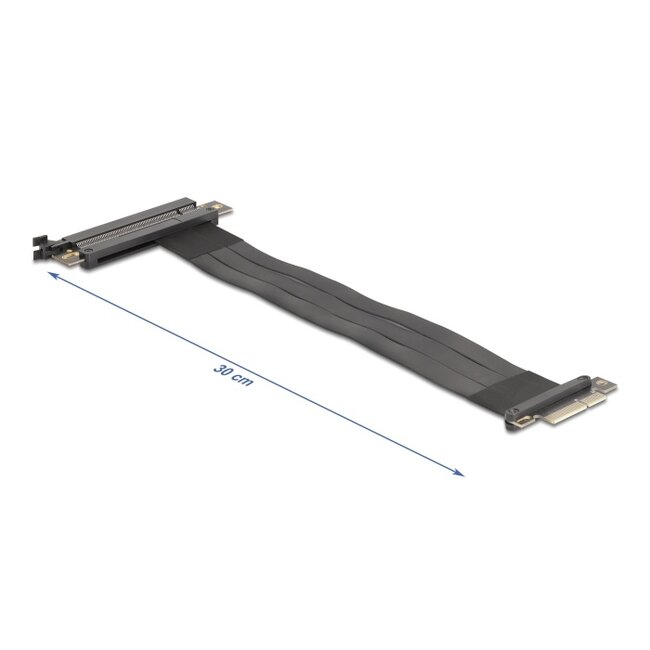 Delock Riser Card PCI Express 3.0 x4 male to x16 slot with cable 30 cm