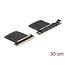 Delock Riser Card PCI Express 4.0 x16 male to x16 slot 90° angled with cable 30 cm