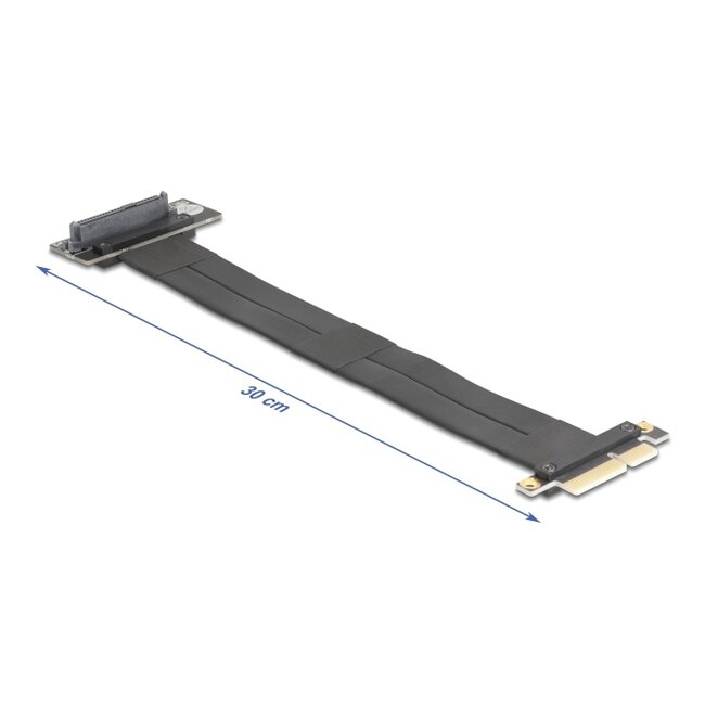 Delock Riser Card PCI Express 3.0 x4 male to U.2 SFF-8639 SSD slot 90° angled with cable 30 cm