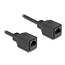 Delock RJ45 Coiled Cable jack to jack Cat.5e UTP 0.5 m to 1 m black