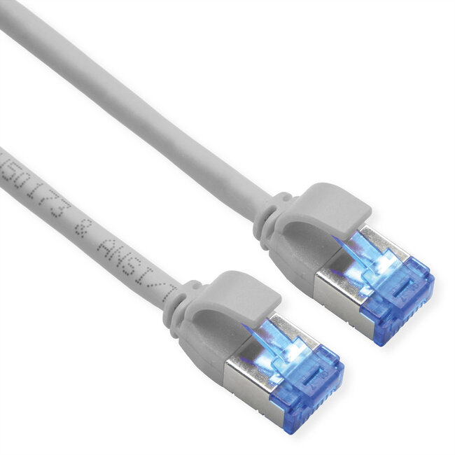 ROLINE Patchkabel Kat.6A (Class EA) S/FTP (PiMF) , LSOH, PoE, grijs, 3 m