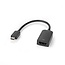USB-C™ Adapter | USB 3.2 Gen 1 | USB-C™ Male | HDMI™ Output | 4K@60Hz | 0.20 m | Rond | Vernikkeld | PVC | Zwart | Polybag