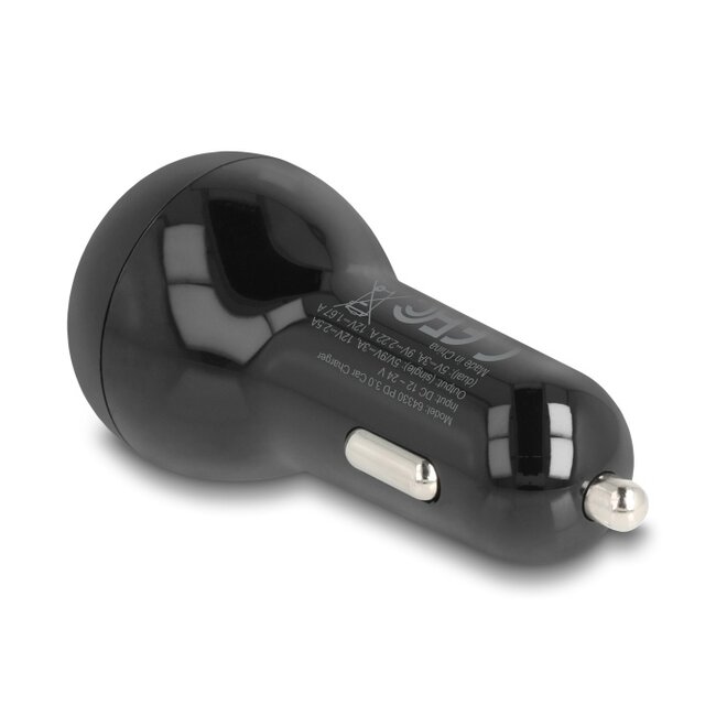 Delock Car Charger 2 x USB Type-C™ PD 3.0 with 40 W
