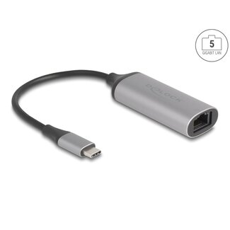 DeLOCK Delock USB Type-C™ Adapter to 5 Gigabit LAN