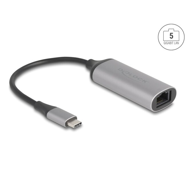 Delock USB Type-C™ Adapter to 5 Gigabit LAN