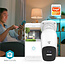 SmartLife Camera voor Buiten | Wi-Fi | Spotlight | 4MP Quad HD 1440p / 2560x1440 | Pan tilt | IP66 | Max. batterijduur: 10 Maanden | Cloud Opslag (optioneel) / microSD (niet inbegrepen) | 5 V DC | Met bewegingssensor | Nachtzicht | Wit