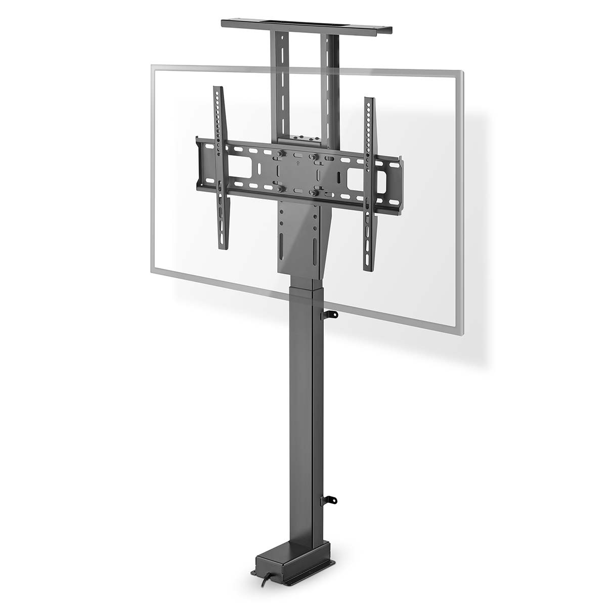Gemotoriseerde TV-Standaard | 37 - 80 " | Maximaal schermgewicht: 60 kg | Ingebouwd Kastontwerp | Hefbereik: 68 - 158 cm | Afstandbestuurbaar | ABS / Staal | Zwart