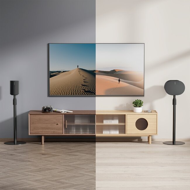 My Wall statief set voor Sonos Era 100 en Era 300 | hoogte verstelbaar | zwart