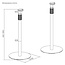 My Wall statief set voor Sonos Era 100 en Era 300 | hoogte verstelbaar | wit