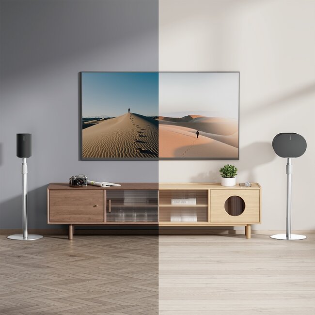 My Wall statief set voor Sonos Era 100 / Era 100 SL en Era 300 | hoogte verstelbaar | wit