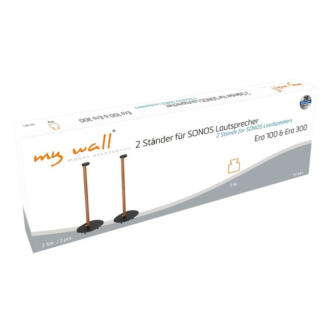 My Wall Extra Class statief set voor Sonos Era 100 en Era 300 | vast