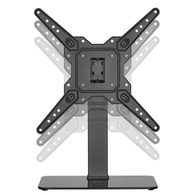 My Wall tafelstandaard voor schermen tot 55 inch | draaibaar | verstelbare hoogte | zwart