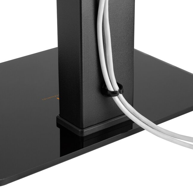 My Wall tafelstandaard voor schermen tot 55 inch | draaibaar | verstelbare hoogte | zwart