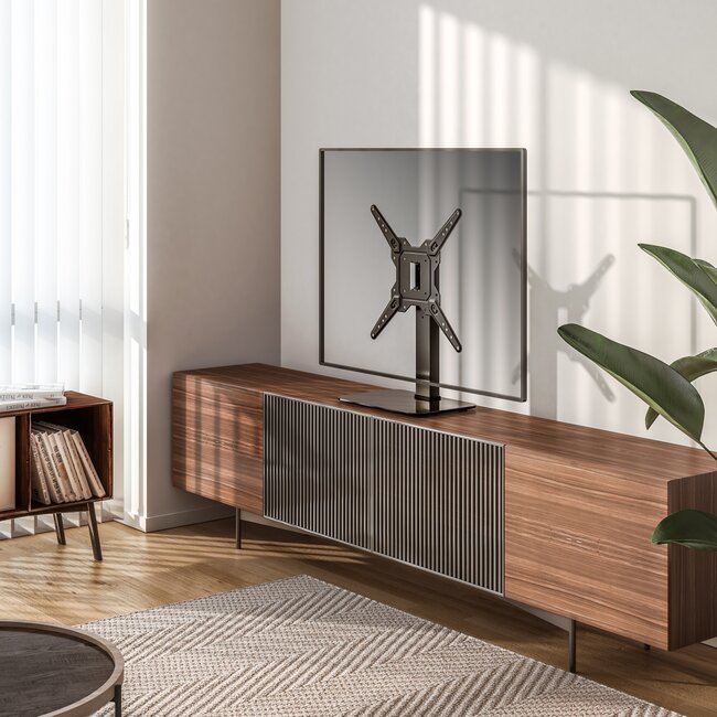 My Wall tafelstandaard voor schermen tot 55 inch | draaibaar | verstelbare hoogte | zwart