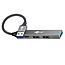 Goobay USB hub (USB-A) | 3x USB-A + 1x USB-C | USB2.0/3.0 | aluminium | 0,10 meter