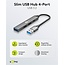 Goobay USB hub (USB-A) | 3x USB-A + 1x USB-C | USB2.0/3.0 | aluminium | 0,10 meter