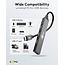 Goobay USB hub (USB-C) | 4x USB-A | USB2.0/3.0 | aluminium | 0,10 meter