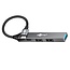 Goobay USB hub (USB-C) | 3x USB-A + 1x USB-C | USB2.0/3.0 | aluminium | 0,10 meter