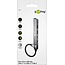 Goobay USB hub (USB-C) | 3x USB-A + 2x USB-C (1x PD 100W) | USB2.0/3.0 | aluminium | 0,10 meter
