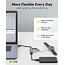 Goobay USB hub (USB-A) | 4x USB-A | USB2.0/3.0 | aluminium | 0,10 meter