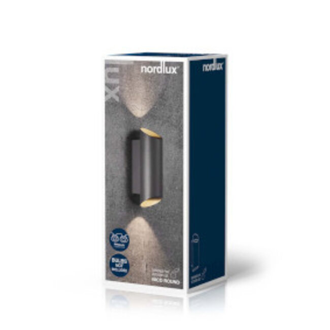 Nico Ronde 22 Wandlamp Zwart