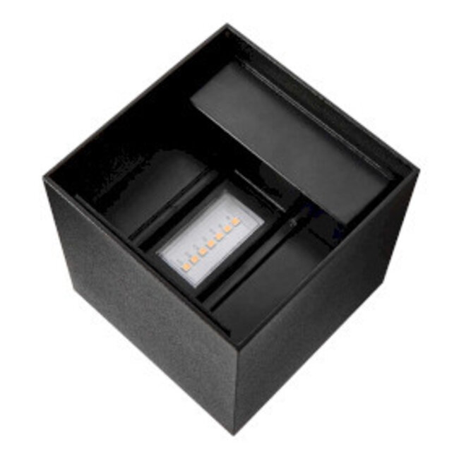 Milda kubi Wandlamp Zwart