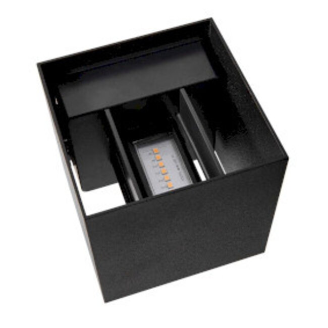 Milda kubi Wandlamp Zwart